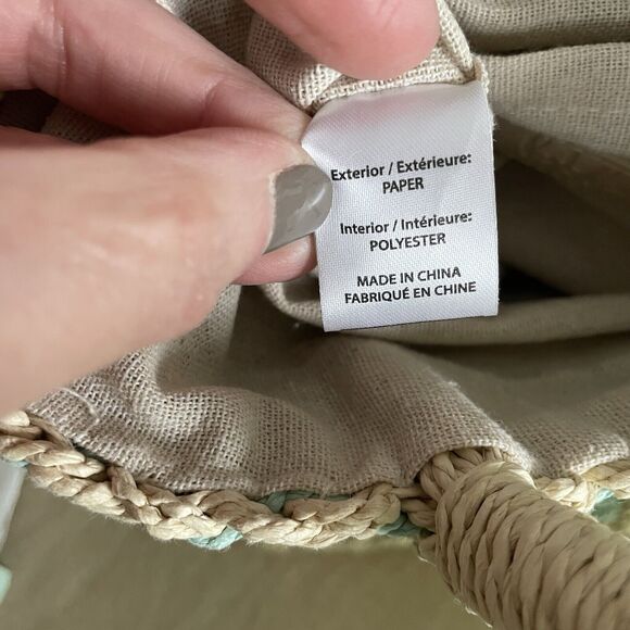 Btb Los Angeles Straw Tote - Picture 7 of 10